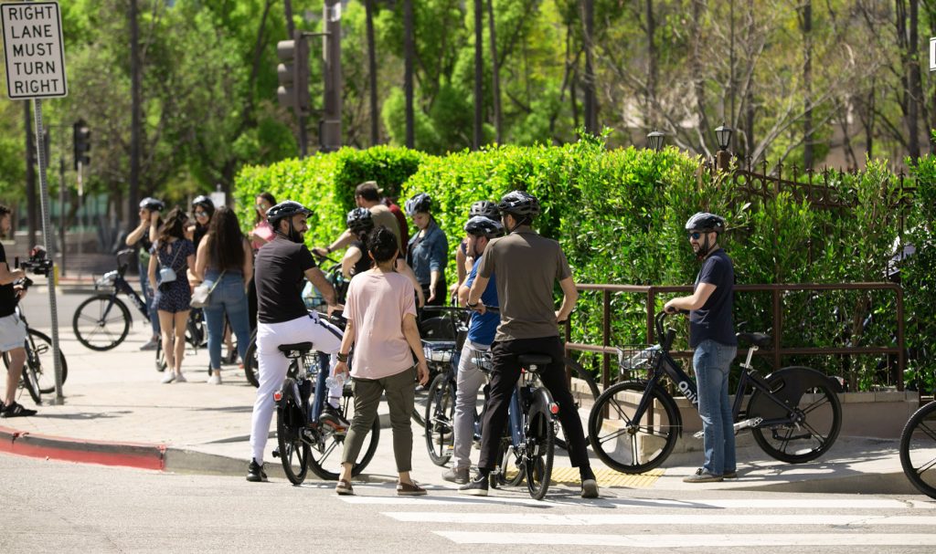 people and e-bikes